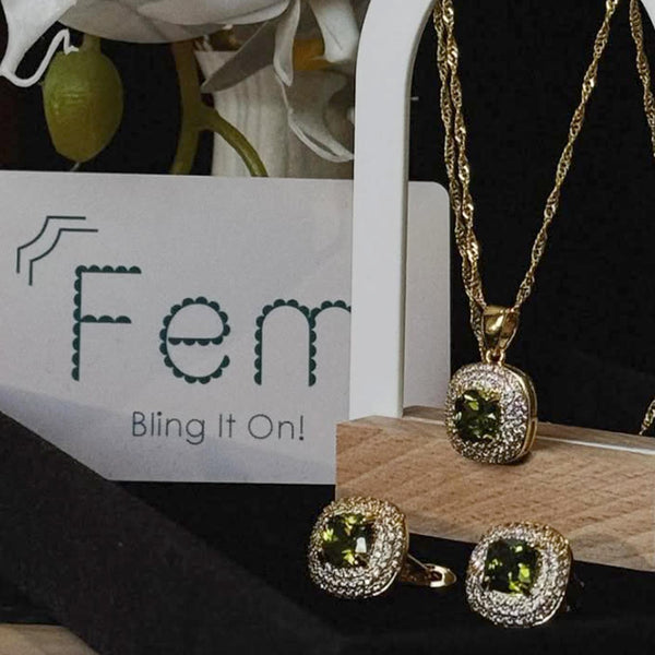 Peridot gold set